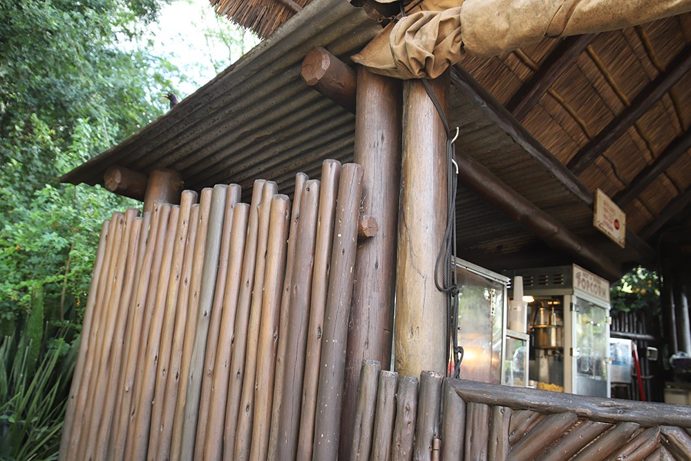 Eucalyptus Poles at Theme Park Kiosk | The Supply Scout